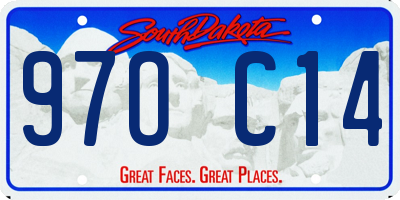 SD license plate 97OC14