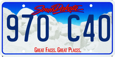 SD license plate 97OC40
