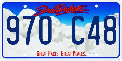 SD license plate 97OC48