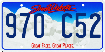 SD license plate 97OC52