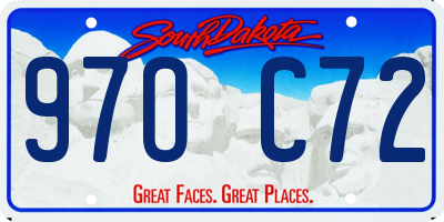 SD license plate 97OC72