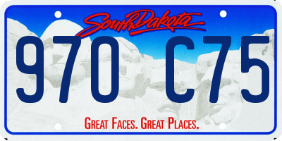 SD license plate 97OC75