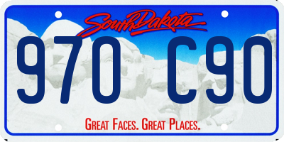 SD license plate 97OC90