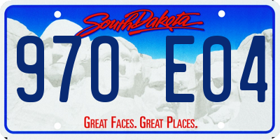 SD license plate 97OE04