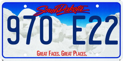 SD license plate 97OE22