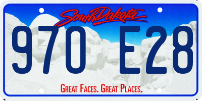 SD license plate 97OE28