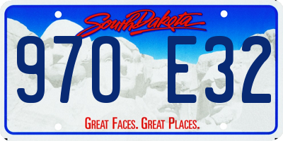 SD license plate 97OE32