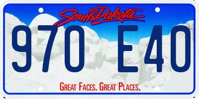 SD license plate 97OE40