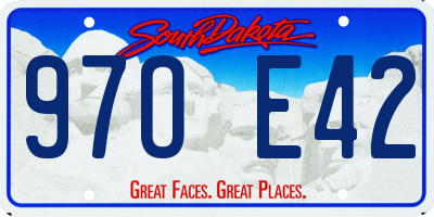 SD license plate 97OE42