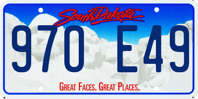 SD license plate 97OE49
