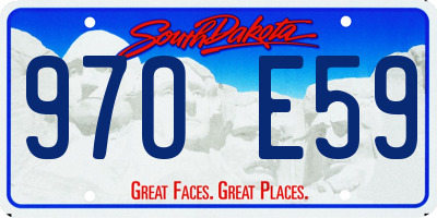SD license plate 97OE59
