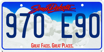 SD license plate 97OE90