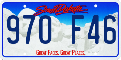 SD license plate 97OF46