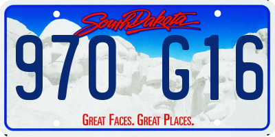SD license plate 97OG16