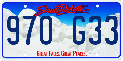 SD license plate 97OG33