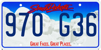 SD license plate 97OG36