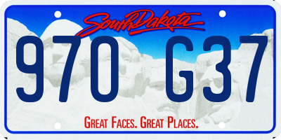 SD license plate 97OG37