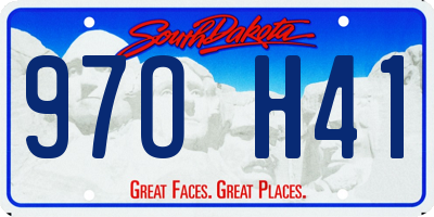 SD license plate 97OH41