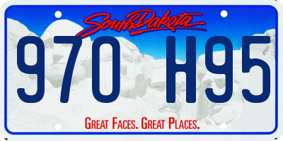 SD license plate 97OH95