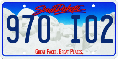 SD license plate 97OI02