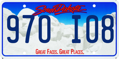SD license plate 97OI08