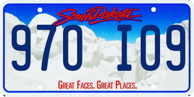 SD license plate 97OI09