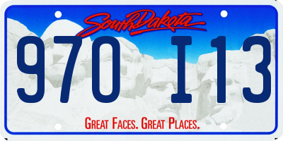 SD license plate 97OI13