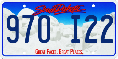 SD license plate 97OI22