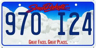 SD license plate 97OI24