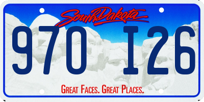 SD license plate 97OI26