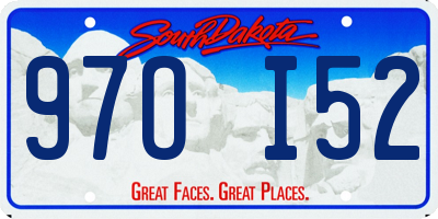 SD license plate 97OI52