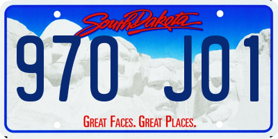 SD license plate 97OJ01