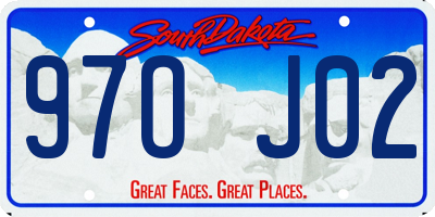 SD license plate 97OJ02