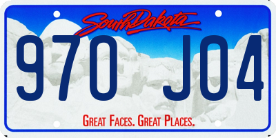 SD license plate 97OJ04