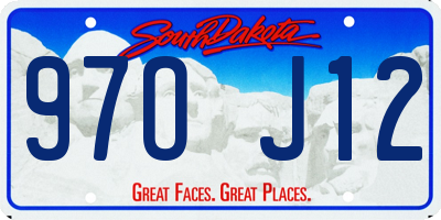 SD license plate 97OJ12