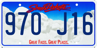 SD license plate 97OJ16