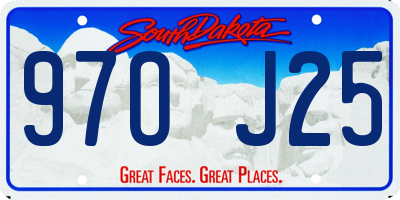 SD license plate 97OJ25