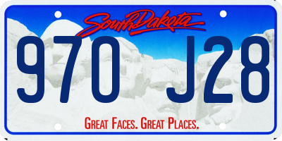 SD license plate 97OJ28