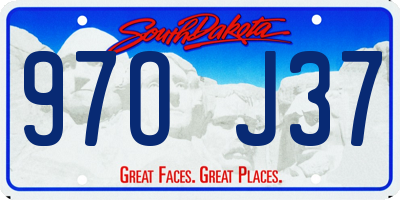 SD license plate 97OJ37