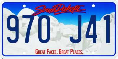 SD license plate 97OJ41