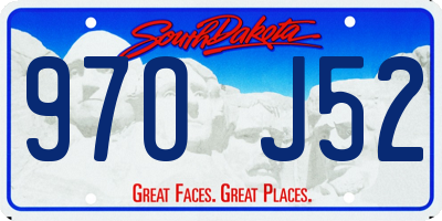 SD license plate 97OJ52