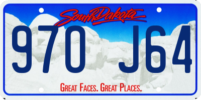 SD license plate 97OJ64