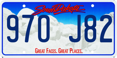 SD license plate 97OJ82