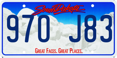 SD license plate 97OJ83