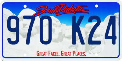SD license plate 97OK24