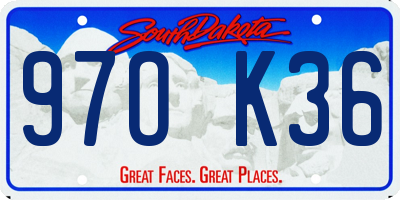 SD license plate 97OK36