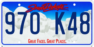 SD license plate 97OK48