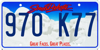SD license plate 97OK77