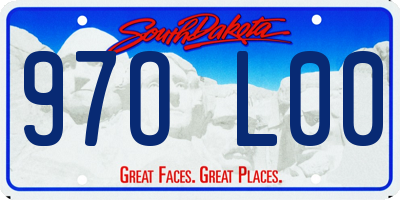 SD license plate 97OL00