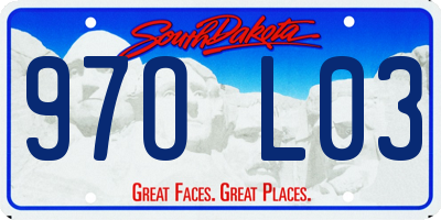 SD license plate 97OL03